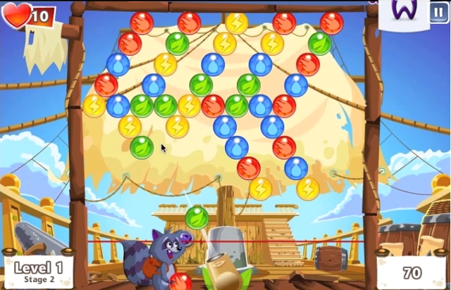 Screenshot of Facebook Game Bubble Island